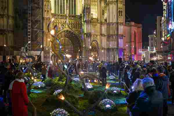 Antwerp's winter festival features a new fairytale forest