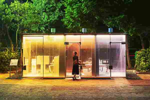 Transparent public restrooms are causing a stir in Tokyo